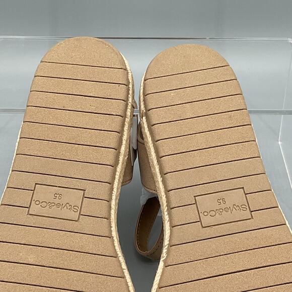 NEW Style & Co Women’s Peggyy Ankle Strap Espadrille Flat Sandal Taupe Size 9.5M - Picture 9 of 10